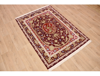 Persian carpet "Taabriz " with Silk 208x156 cm