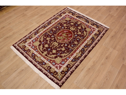 Persian carpet "Taabriz " with Silk 208x156 cm