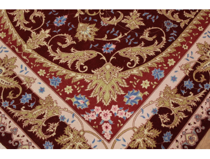 Persian carpet "Taabriz " with Silk 208x156 cm