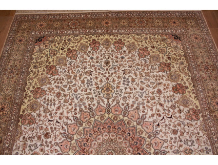 Orient Teppich China Seidenteppich 427x305 cm Beige