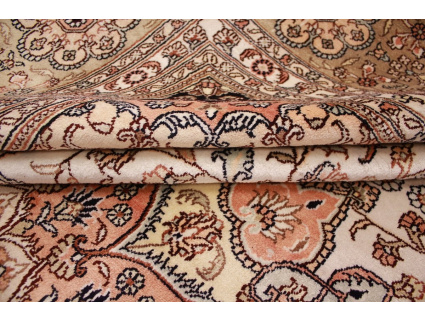 Orient Teppich China Seidenteppich 427x305 cm Beige