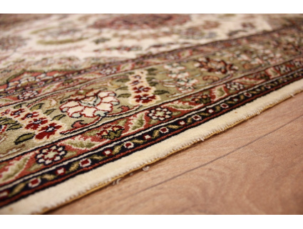 Oriental carpet Ch. Hereke silk Runner  305x76 cm Beige