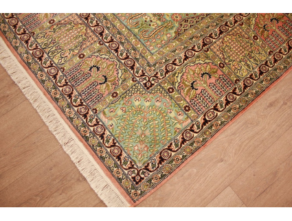 Oriental carpet Kashmir natural silk 305x243 cm Beige