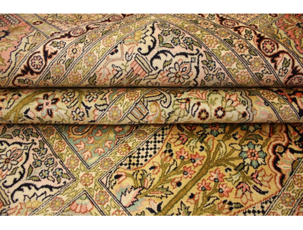 Oriental carpet Kashmir natural silk 305x243 cm Beige