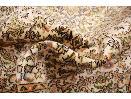 Persian carpet "Kashmir"pure silk 183x125 cm Beige