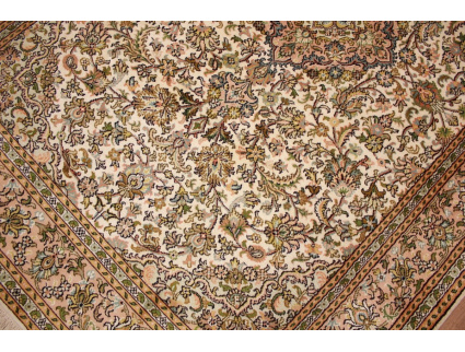 Persian carpet "Kashmir"pure silk 183x125 cm Beige