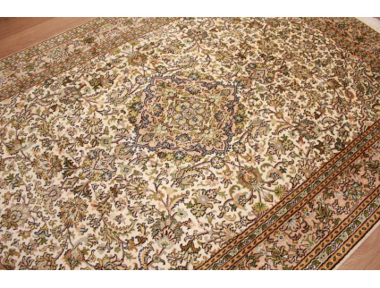 Persian carpet "Kashmir"pure silk 183x125 cm Beige