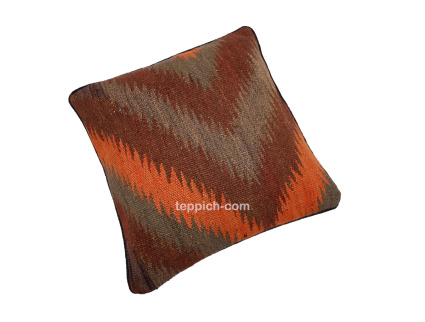 Oriental Kilim Pillow cushion natural colors & wool ca. 40x40 cm