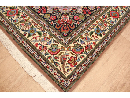 Perser Teppich Ghom Orientteppich 200x138 cm Lila