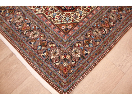 Perser Teppich Ghom Orientteppich 224x144 cm Dunkelblau