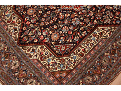 Perser Teppich Ghom Orientteppich 224x144 cm Dunkelblau