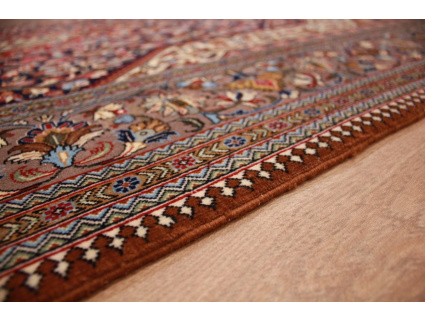 Perser Teppich Ghom Orientteppich 224x144 cm Dunkelblau