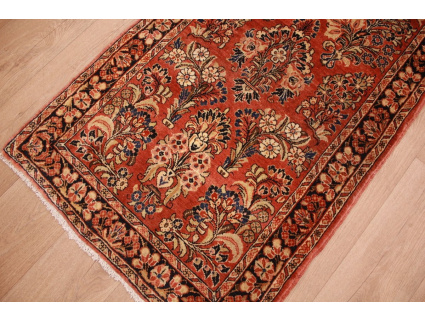 Antik Persian carpet ami Sarough Wool 414x84 cm Red