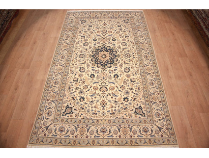 Fine Persian carpet Nain 6la with silk 340x200 cm Special size