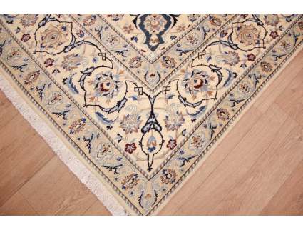 Fine Persian carpet Nain 6la with silk 340x200 cm Special size