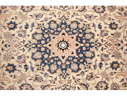 Fine Persian carpet Nain 6la with silk 340x200 cm Special size