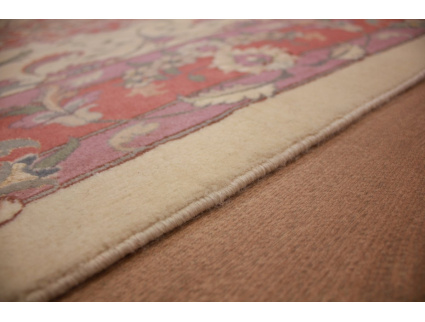 Persian carpet Tabriz with Silk 229x149 cm Beige