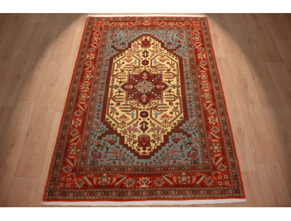 Persian carpet "Ghom" virgin wool 208x141 cm