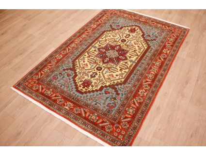 Persian carpet "Ghom" virgin wool 208x141 cm