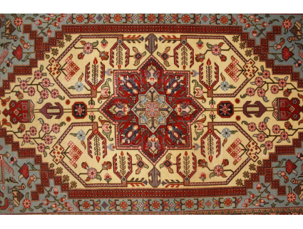 Persian carpet "Ghom" virgin wool 208x141 cm