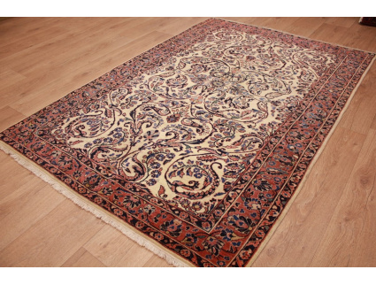 Antik Persian carpet  Sarough Wool 186x127 cm Beige