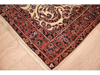 Antik Persian carpet  Sarough Wool 186x127 cm Beige