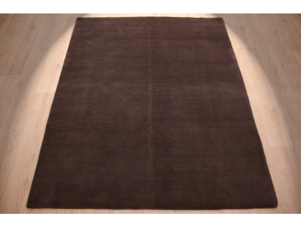 Oriental carpet "Gabbeh" pure wool 220x170 cm Brown