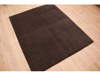 Oriental carpet "Gabbeh" pure wool 220x170 cm Brown