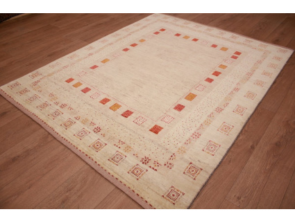 Persian carpet Loribaf pure wool 183x150 cm Light Beige