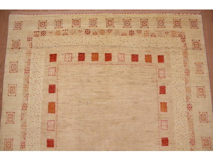 Persian carpet Loribaf pure wool 183x150 cm Light Beige