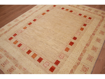 Persian carpet Loribaf pure wool 183x150 cm Light Beige