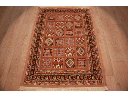 Modern persian carpet Nimbaf 155x106 cm pure wool Brown