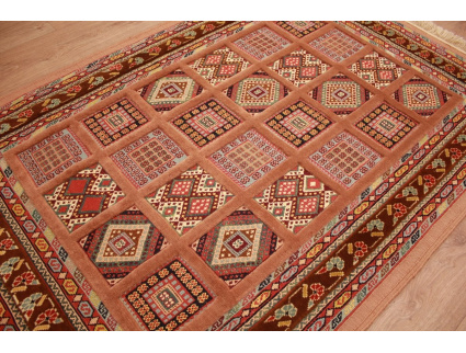 Modern persian carpet Nimbaf 155x106 cm pure wool Brown