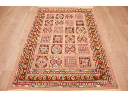 Modern persian carpet Nimbaf 155x106 cm pure wool Brown