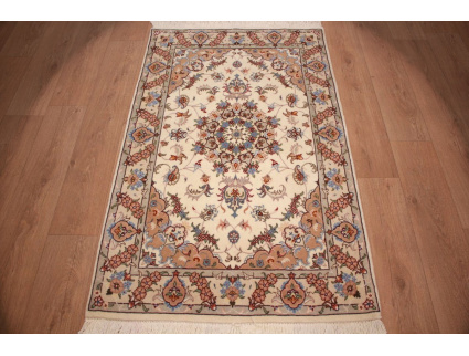 Persian carpet Tabriz with Silk 160x100 cm Beige