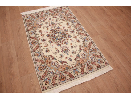 Persian carpet Tabriz with Silk 160x100 cm Beige