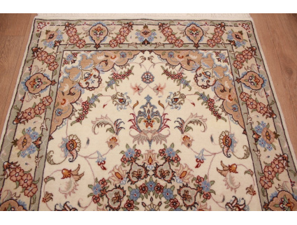 Persian carpet Tabriz with Silk 160x100 cm Beige