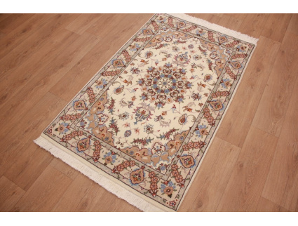 Persian carpet Tabriz with Silk 160x100 cm Beige