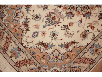 Persian carpet Tabriz with Silk 160x100 cm Beige