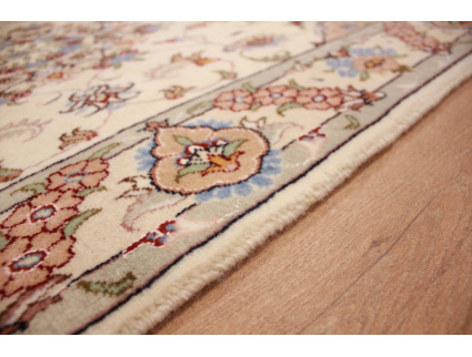 Persian carpet Tabriz with Silk 160x100 cm Beige