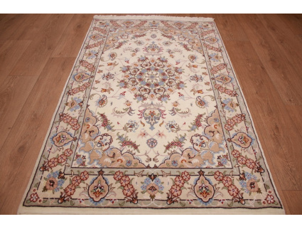 Persian carpet Tabriz with Silk 160x100 cm Beige