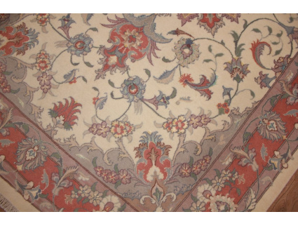 Persian carpet Tabriz with Silk 230x149 cm Beige