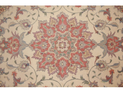 Perserteppich Täbriz mit Seide 230x149 cm Beige