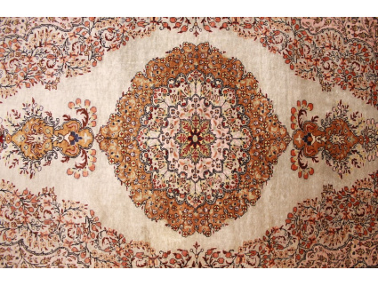 Turkish silk carpet Kayseri 152x98 cm Silver