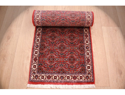 Persian carpet Bidjar very stable 197x52 cm Red