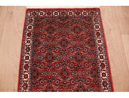 Persian carpet Bidjar very stable 197x52 cm Red