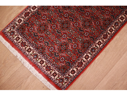 Persian carpet Bidjar very stable 197x52 cm Red