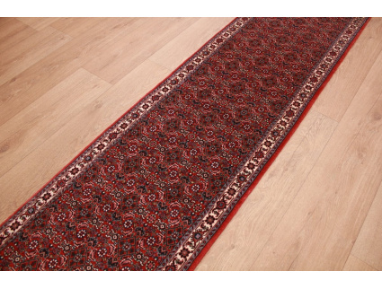 Persian carpet Bidjar very stable 197x52 cm Red