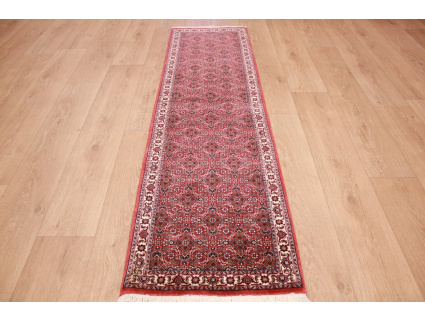 Persian carpet Bidjar very stable 197x52 cm Red