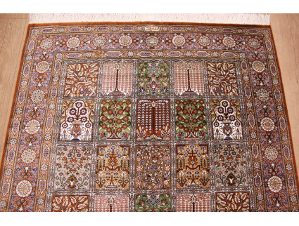 Persian carpet Gom pure Silk rug 147x100 cm